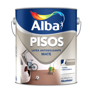 Alba Pisos Latex Antideslizante Mate 1 Lts